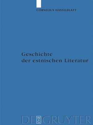 cover image of Geschichte der estnischen Literatur